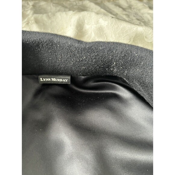 80s 90s Lynn Murray Wool Geometric Colorful Collared Button Front Coat Size S - Picture 7 of 12